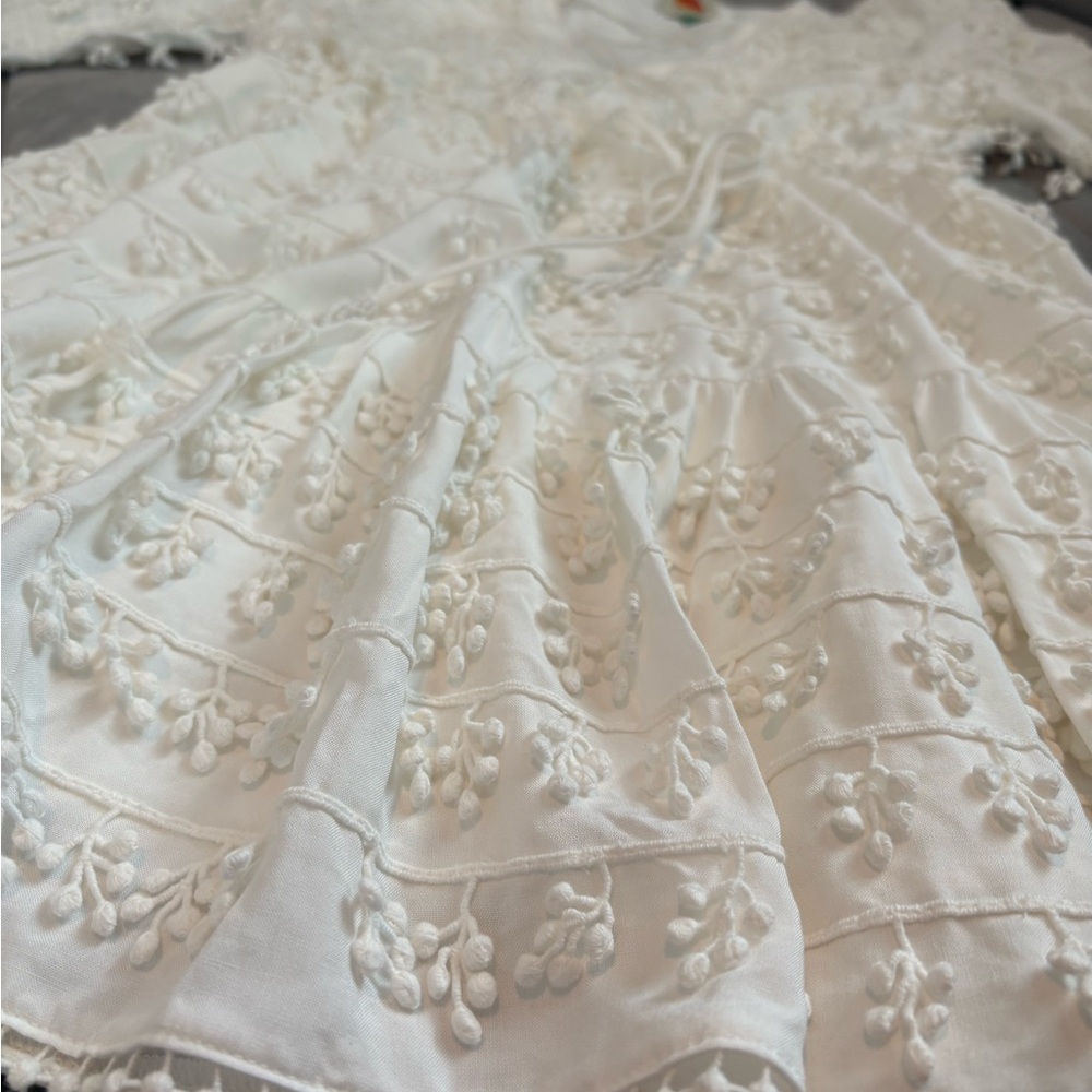 FARM Rio White Textured Mini Dress - Picture 14 of 14